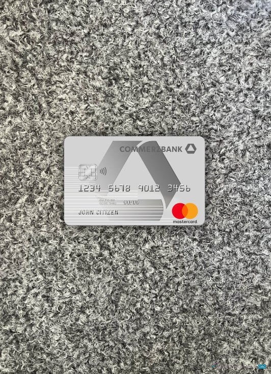 Download Germany Commerzbank MasterCard photolook front Photoshop template